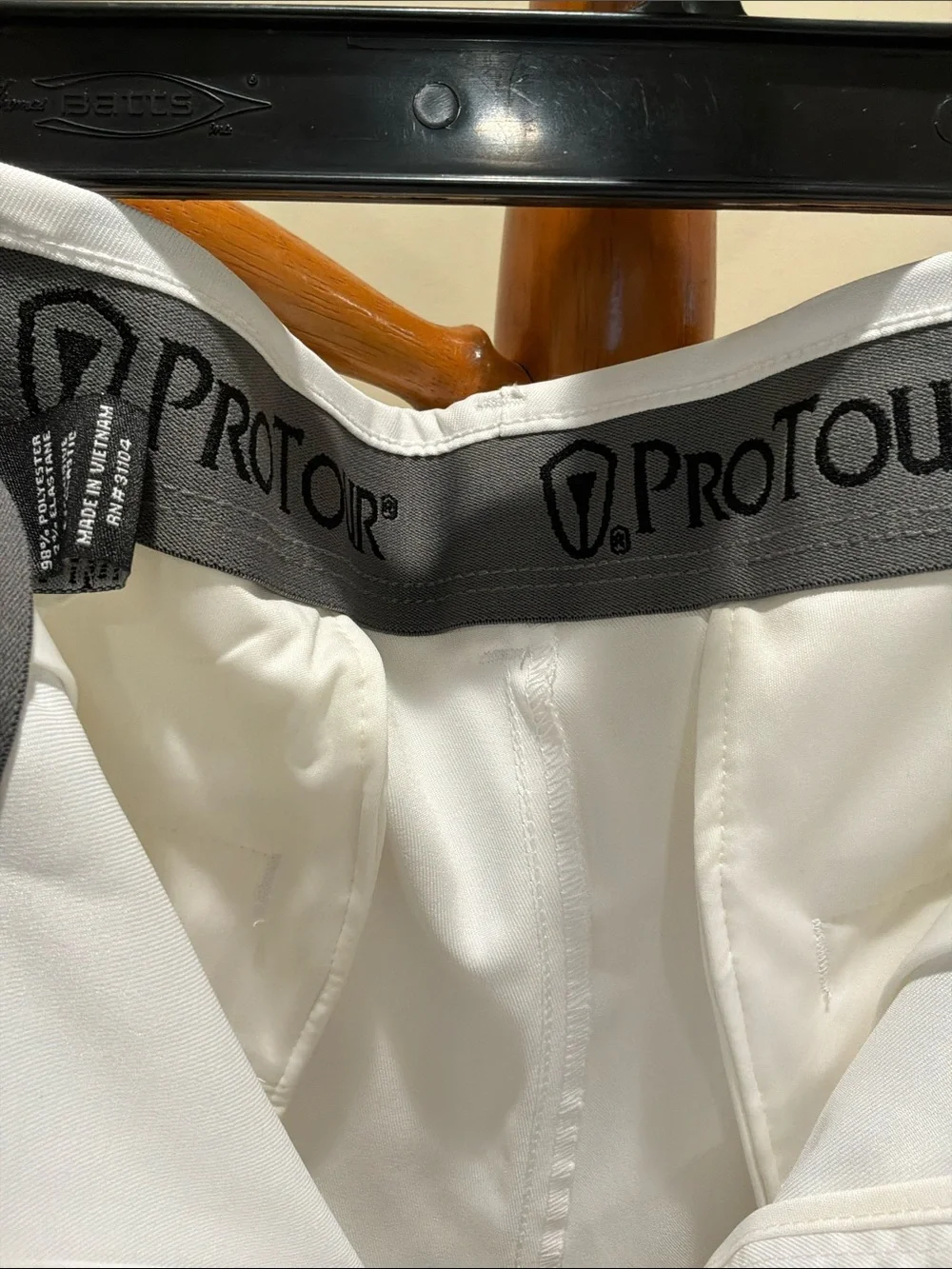 Men's White Flat-Front Performance Shorts